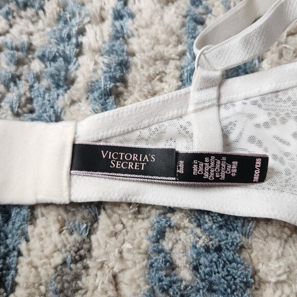 Victoria's Secret Cage Side White Lace Push Up Bra 38DD || EUC - Picture 12 of 13